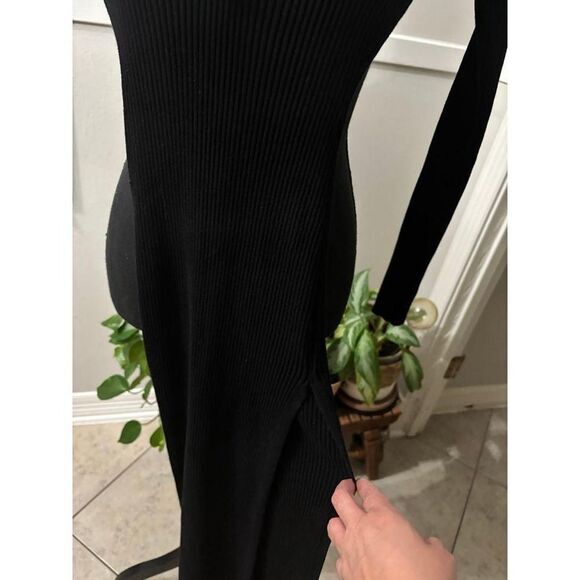 Hera Collection black knit‎ dress size small - Picture 3 of 7